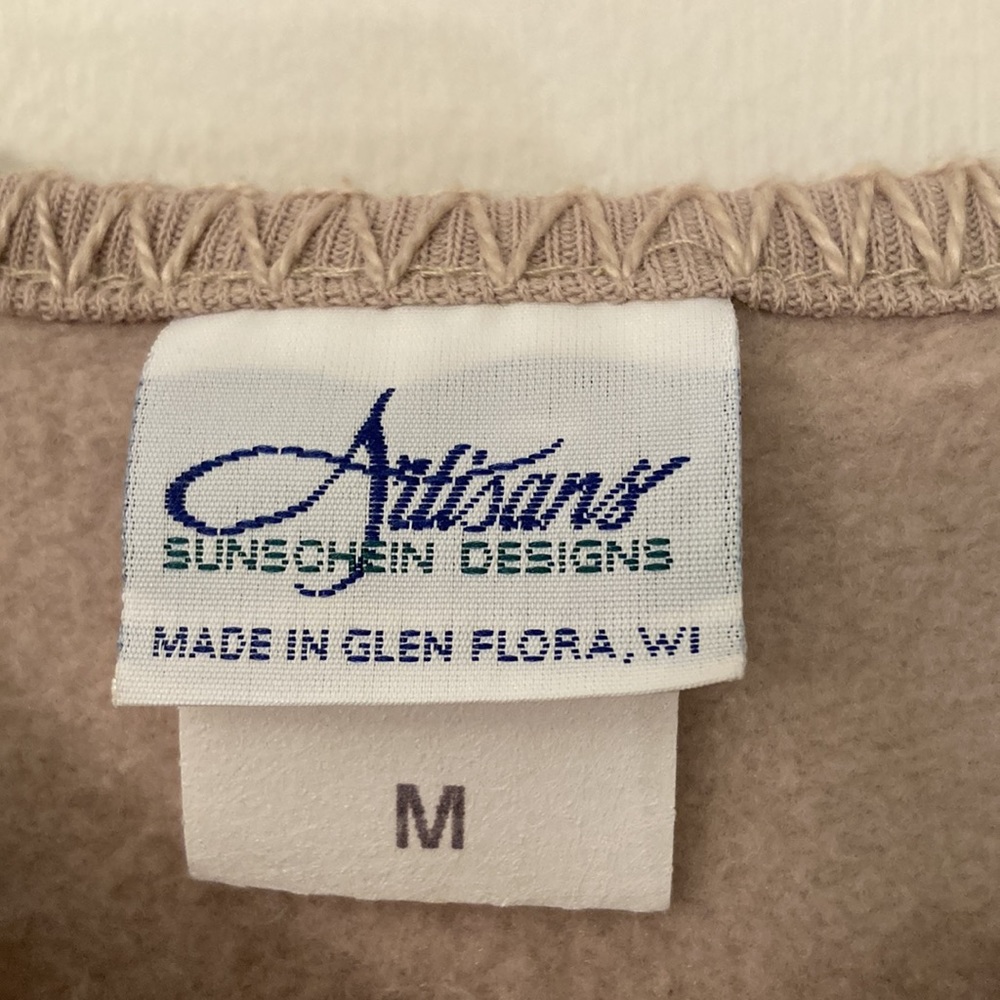 Artisan Horses Sunset Print Sweatshirt in Tan and Orange - Picture 7 of 8